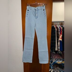 See By Chloe Light Blue mid rise Flare Jeans